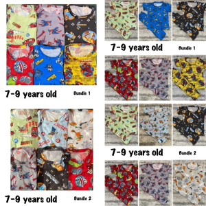 LJ Anrecal - Bundle Kids Terno Pajama (7-9 years old)